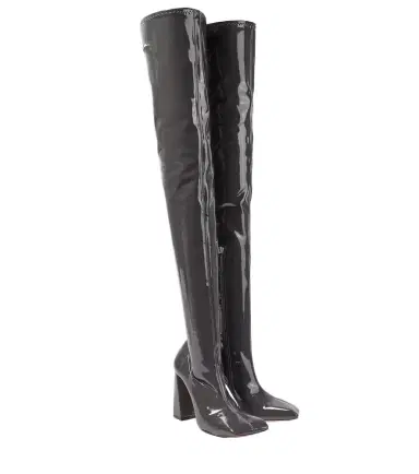 Amina Muaddi Marine Stretch 95 latex over-the-knee boots | Thumbnail 1 Amina Muaddi Marine Stretch 95 latex over-the-knee boots | Thumbnail 1