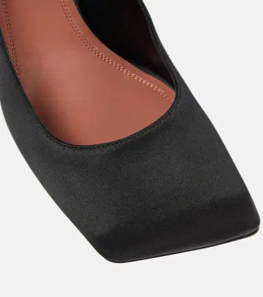 Amina Muaddi Charlotte 95 satin pumps | Thumbnail 2 Amina Muaddi Charlotte 95 satin pumps | Thumbnail 2