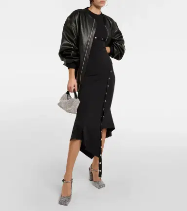 Amina Muaddi Charlotte 95 embellished satin pumps | Thumbnail 5 Amina Muaddi Charlotte 95 embellished satin pumps | Thumbnail 5