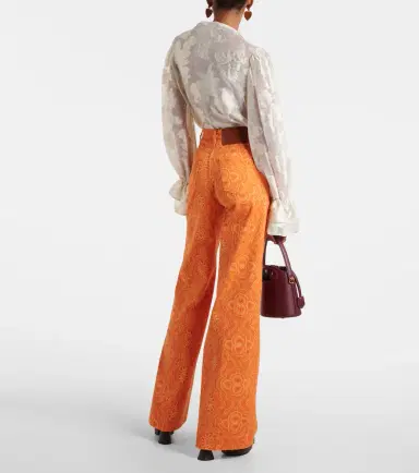 Etro Printed high-rise flared jeans | Thumbnail 4 Etro Printed high-rise flared jeans | Thumbnail 4