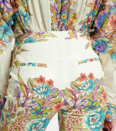 Etro Floral cotton-blend flared pants | Thumbnail 6 Etro Floral cotton-blend flared pants | Thumbnail 6