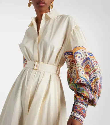 Etro Paisley cotton poplin shirt dress | Thumbnail 6 Etro Paisley cotton poplin shirt dress | Thumbnail 6