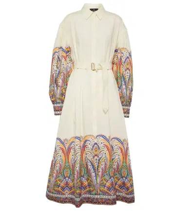 Etro Paisley cotton poplin shirt dress | Thumbnail 1 Etro Paisley cotton poplin shirt dress | Thumbnail 1