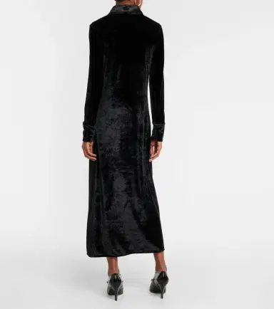 Jil Sander Velvet shirt dress | Thumbnail 4 Jil Sander Velvet shirt dress | Thumbnail 4