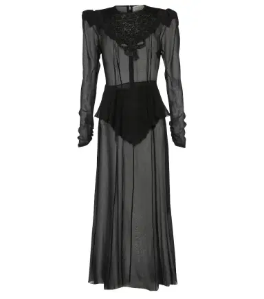 Alessandra Rich Silk georgette midi dress | Thumbnail 1 Alessandra Rich Silk georgette midi dress | Thumbnail 1