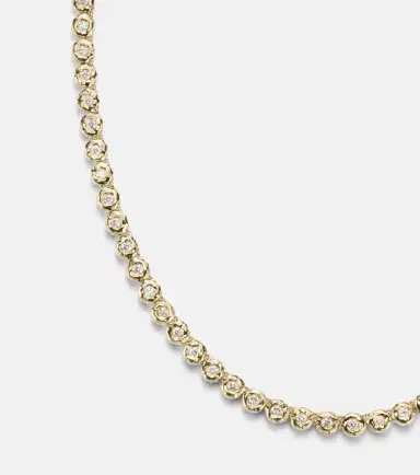 Octavia Elizabeth Blossom 18kt gold tennis necklace with diamonds | Thumbnail 2 Octavia Elizabeth Blossom 18kt gold tennis necklace with diamonds | Thumbnail 2