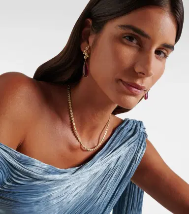 Octavia Elizabeth Blossom 18kt gold tennis necklace with diamonds | Thumbnail 4 Octavia Elizabeth Blossom 18kt gold tennis necklace with diamonds | Thumbnail 4