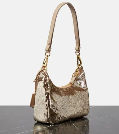 Prada Re-Edition Mini sequined shoulder bag | Thumbnail 4 Prada Re-Edition Mini sequined shoulder bag | Thumbnail 4