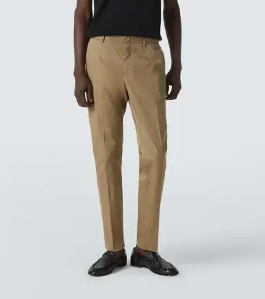 Dolce & Gabbana High-rise cotton-blend chinos | Thumbnail 2 Dolce & Gabbana High-rise cotton-blend chinos | Thumbnail 2