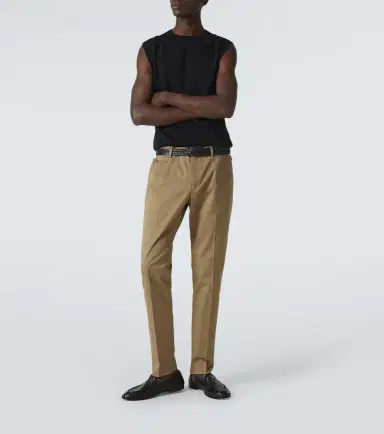 Dolce & Gabbana High-rise cotton-blend chinos | Thumbnail 3 Dolce & Gabbana High-rise cotton-blend chinos | Thumbnail 3