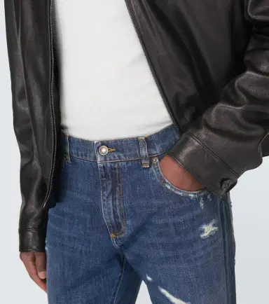 Dolce & Gabbana Distressed straight jeans | Thumbnail 4 Dolce & Gabbana Distressed straight jeans | Thumbnail 4