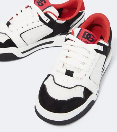 Dolce & Gabbana Roma leather-trimmed sneakers | Thumbnail 4 Dolce & Gabbana Roma leather-trimmed sneakers | Thumbnail 4