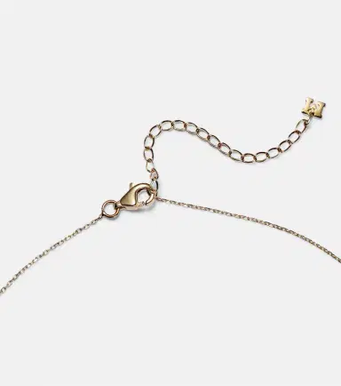 Mateo 14kt gold dot necklace with malachite and diamond | Thumbnail 2 Mateo 14kt gold dot necklace with malachite and diamond | Thumbnail 2