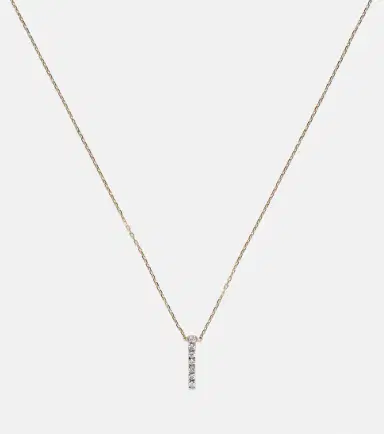Mateo 14kt gold La Barre necklace with diamonds | Thumbnail 4 Mateo 14kt gold La Barre necklace with diamonds | Thumbnail 4
