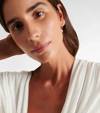 Mateo 14kt gold La Barre necklace with diamonds | Thumbnail 6 Mateo 14kt gold La Barre necklace with diamonds | Thumbnail 6