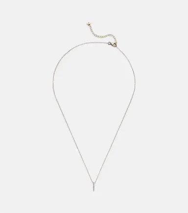 Mateo 14kt gold La Barre necklace with diamonds | Thumbnail 1 Mateo 14kt gold La Barre necklace with diamonds | Thumbnail 1