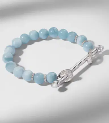 Ananya Chakra 18kt white gold bracelet with aquamarines and diamonds | Thumbnail 3 Ananya Chakra 18kt white gold bracelet with aquamarines and diamonds | Thumbnail 3