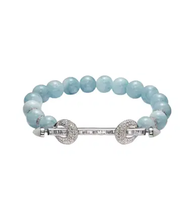 Ananya Chakra 18kt white gold bracelet with aquamarines and diamonds | Thumbnail 1 Ananya Chakra 18kt white gold bracelet with aquamarines and diamonds | Thumbnail 1