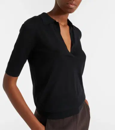 Gabriela Hearst Frank cashmere and silk polo sweater | Thumbnail 2 Gabriela Hearst Frank cashmere and silk polo sweater | Thumbnail 2