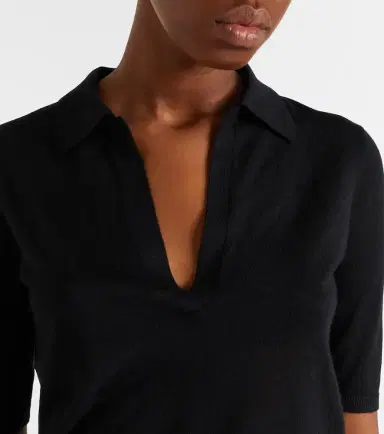 Gabriela Hearst Frank cashmere and silk polo sweater | Thumbnail 3 Gabriela Hearst Frank cashmere and silk polo sweater | Thumbnail 3