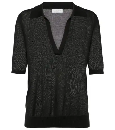 Gabriela Hearst Frank cashmere and silk polo sweater | Thumbnail 1 Gabriela Hearst Frank cashmere and silk polo sweater | Thumbnail 1