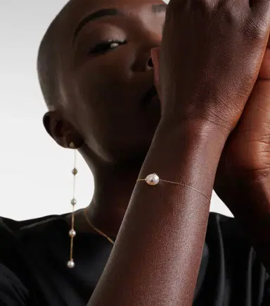 Mateo 14kt gold bracelet with Baroque pearl and diamonds | Thumbnail 2 Mateo 14kt gold bracelet with Baroque pearl and diamonds | Thumbnail 2