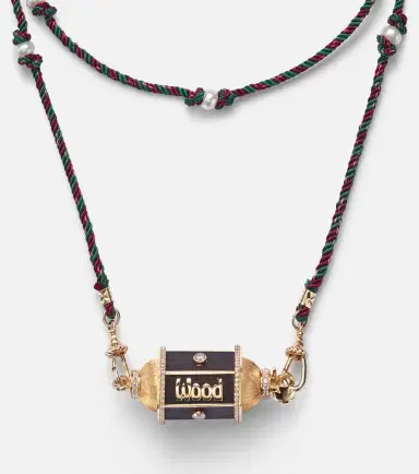 Marie Lichtenberg Knock on Wood 18kt gold locket necklace with diamonds and pearls | Thumbnail 3 Marie Lichtenberg Knock on Wood 18kt gold locket necklace with diamonds and pearls | Thumbnail 3