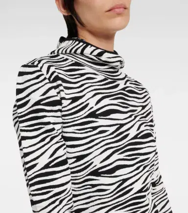 JETSET Zoey zebra-print jacquard hoodie | Thumbnail 4 JETSET Zoey zebra-print jacquard hoodie | Thumbnail 4