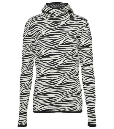 JETSET Zoey zebra-print jacquard hoodie | Thumbnail 1 JETSET Zoey zebra-print jacquard hoodie | Thumbnail 1
