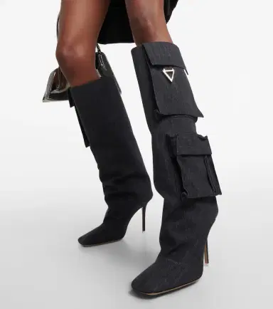 The Attico Sienna denim knee-high boots | Thumbnail 2 The Attico Sienna denim knee-high boots | Thumbnail 2