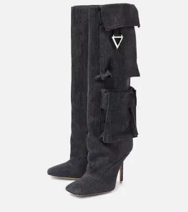 The Attico Sienna denim knee-high boots | Thumbnail 7 The Attico Sienna denim knee-high boots | Thumbnail 7