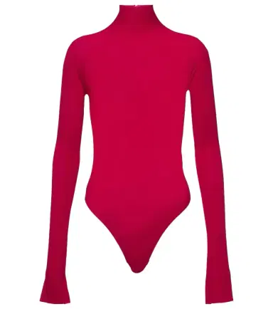 Alaïa Alaïa Turtleneck jersey bodysuit | Thumbnail 1 Alaïa Alaïa Turtleneck jersey bodysuit | Thumbnail 1