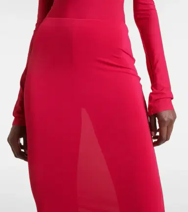 Alaia Alaïa High-rise jersey skirt pants | Thumbnail 4 Alaia Alaïa High-rise jersey skirt pants | Thumbnail 4