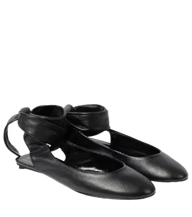 The Attico Cloe leather slingback flats | Thumbnail 1 The Attico Cloe leather slingback flats | Thumbnail 1