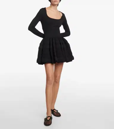 Alaïa Alaïa Crinoline wool-blend minidress | Thumbnail 4 Alaïa Alaïa Crinoline wool-blend minidress | Thumbnail 4