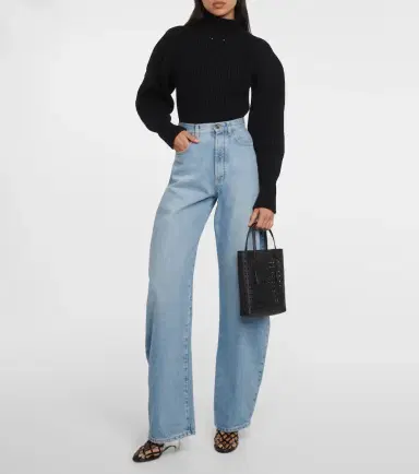 Alaïa Alaïa Mina Ns Vienne Wave leather tote bag | Thumbnail 4 Alaïa Alaïa Mina Ns Vienne Wave leather tote bag | Thumbnail 4