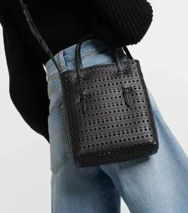 Alaïa Alaïa Mina Ns Vienne Wave leather tote bag | Thumbnail 5 Alaïa Alaïa Mina Ns Vienne Wave leather tote bag | Thumbnail 5