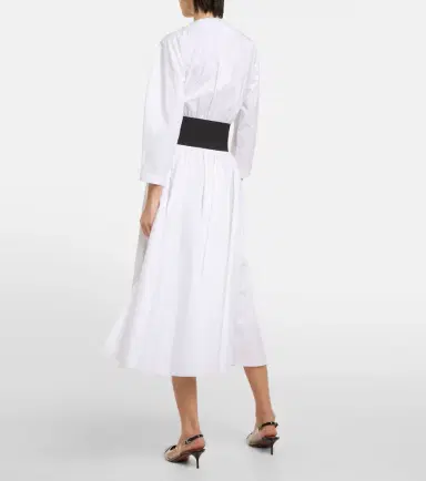 Alaïa Alaïa Cotton midi dress | Thumbnail 5 Alaïa Alaïa Cotton midi dress | Thumbnail 5