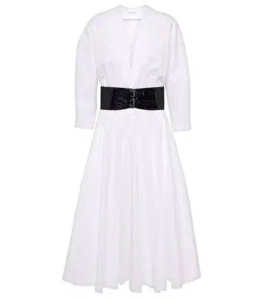 Alaïa Alaïa Cotton midi dress | Thumbnail 1 Alaïa Alaïa Cotton midi dress | Thumbnail 1