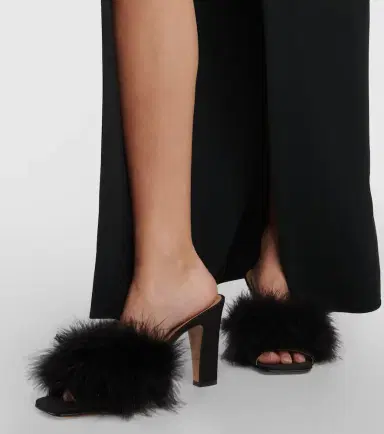 Maison Margiela Feather-embellished mules | Thumbnail 2 Maison Margiela Feather-embellished mules | Thumbnail 2