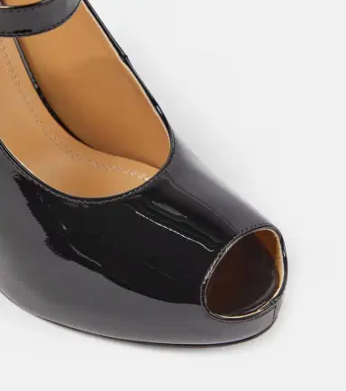 Maison Margiela Patent leather peep-toe Mary Jane pumps | Thumbnail 3 Maison Margiela Patent leather peep-toe Mary Jane pumps | Thumbnail 3