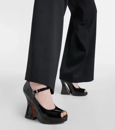 Maison Margiela Patent leather peep-toe Mary Jane pumps | Thumbnail 5 Maison Margiela Patent leather peep-toe Mary Jane pumps | Thumbnail 5