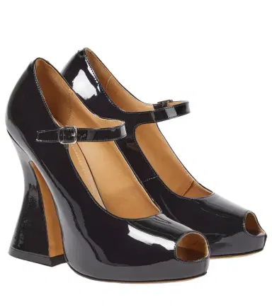 Maison Margiela Patent leather peep-toe Mary Jane pumps | Thumbnail 1 Maison Margiela Patent leather peep-toe Mary Jane pumps | Thumbnail 1