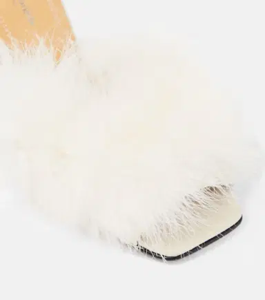 Maison Margiela Feather-embellished mules | Thumbnail 5 Maison Margiela Feather-embellished mules | Thumbnail 5