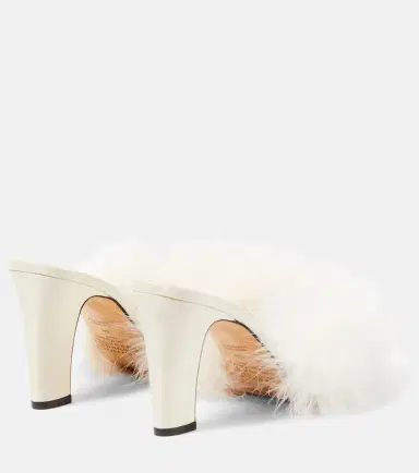 Maison Margiela Feather-embellished mules | Thumbnail 6 Maison Margiela Feather-embellished mules | Thumbnail 6