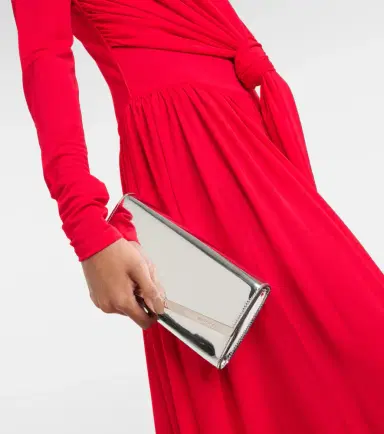 Jimmy Choo Emmie mirrored clutch | Thumbnail 2 Jimmy Choo Emmie mirrored clutch | Thumbnail 2