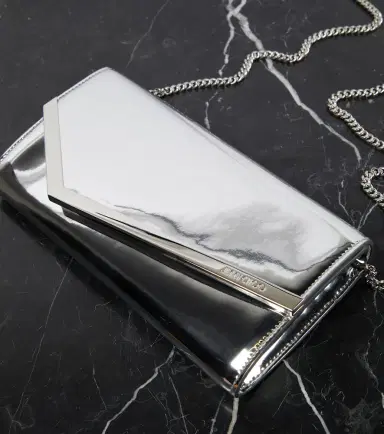 Jimmy Choo Emmie mirrored clutch | Thumbnail 7 Jimmy Choo Emmie mirrored clutch | Thumbnail 7