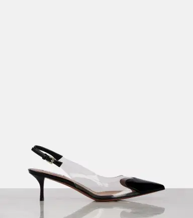 Alaïa Alaïa Le Caur leather-trimmed PVC pumps | Thumbnail 3 Alaïa Alaïa Le Caur leather-trimmed PVC pumps | Thumbnail 3