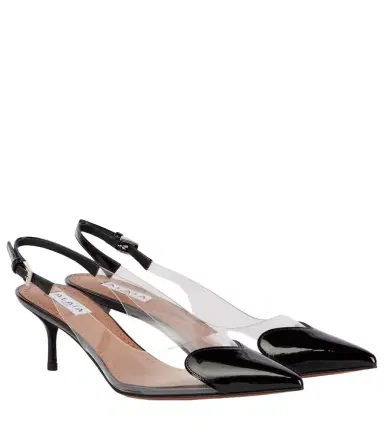 Alaïa Alaïa Le Caur leather-trimmed PVC pumps | Thumbnail 1 Alaïa Alaïa Le Caur leather-trimmed PVC pumps | Thumbnail 1