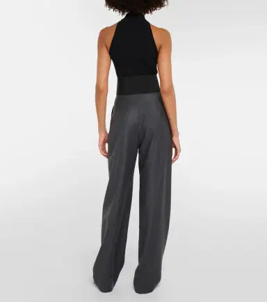 Alaia Alaïa High-rise virgin wool straight pants | Thumbnail 2 Alaia Alaïa High-rise virgin wool straight pants | Thumbnail 2